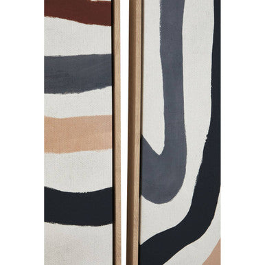 Orsina Astratto Abstract Wall Art - Set of 2 Hand-Painted Canvases