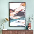 Orsina Astratto Neutral and White Textured Abstract Canvas Wall Art