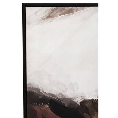 Orsina Astratto Neutral and White Textured Abstract Canvas Wall Art