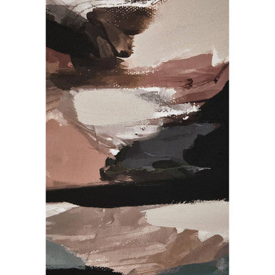 Orsina Astratto Neutral and White Textured Abstract Canvas Wall Art