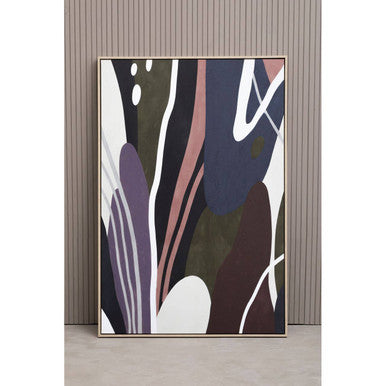 Orsina Nason Abstract Wall Art – Black, White and Gold Modern Decor