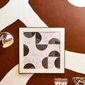Orsina Nason Geometric Monochrome Relief Wall Art – Textured Decor