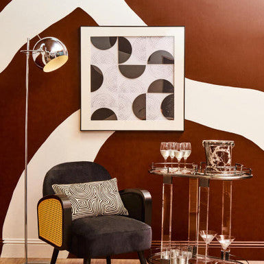 Orsina Nason Geometric Monochrome Relief Wall Art – Textured Decor