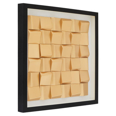 Orsina Nason Gold Carving Abstract Wall Art – Neutral Textured Canvas