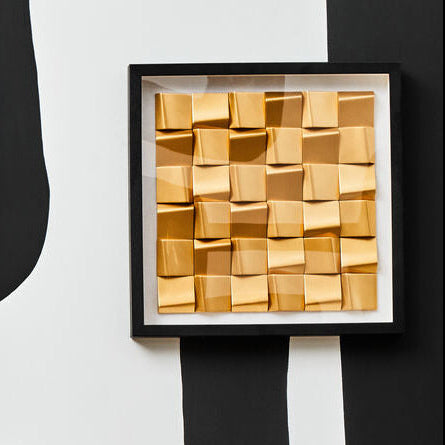 Orsina Nason Gold Carving Abstract Wall Art – Neutral Textured Canvas
