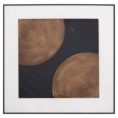 Orsina Nason Black and Grey Geometric Abstract Wall Art – 24x36
