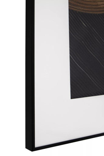 Orsina Nason Black and Grey Geometric Abstract Wall Art – 24x36