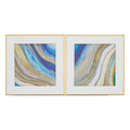Orsina Astratto Abstract Wall Art – Set of 2 Geometric Canvas Panels