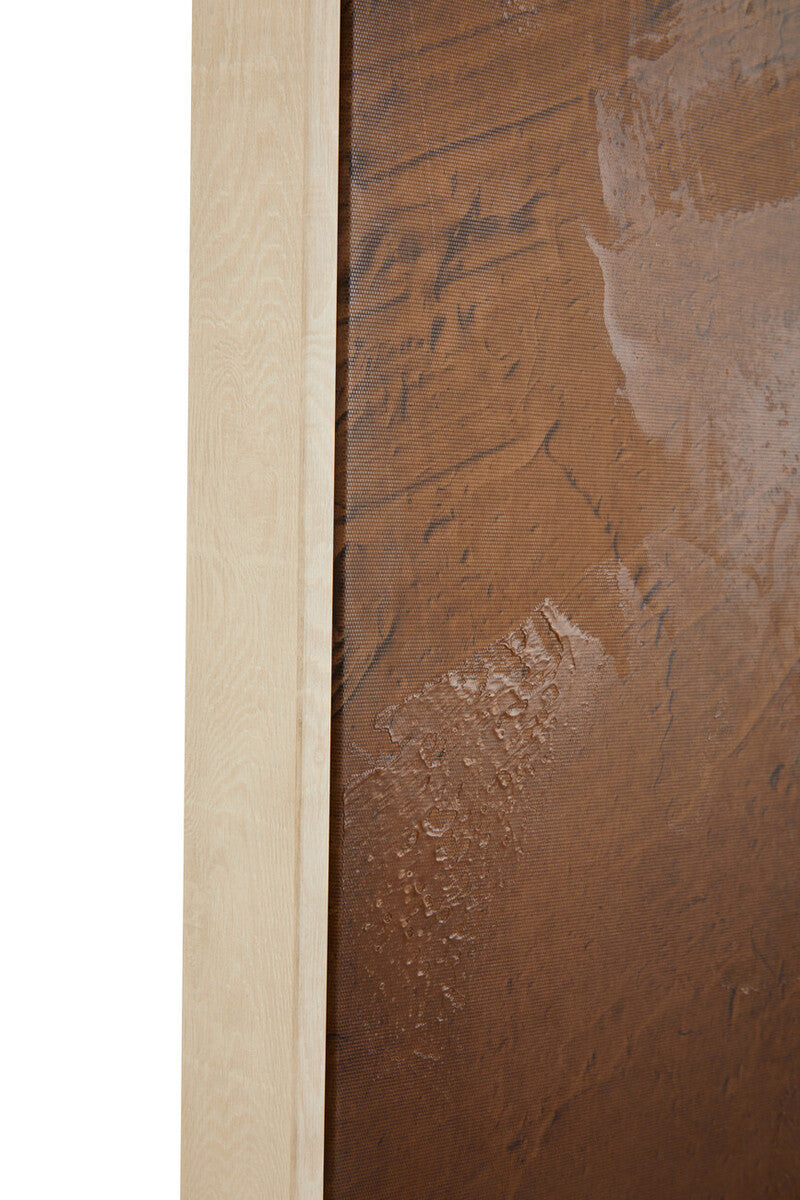 Orsina Astratto Textured Abstract Wall Art – Brown and Natural Canvas