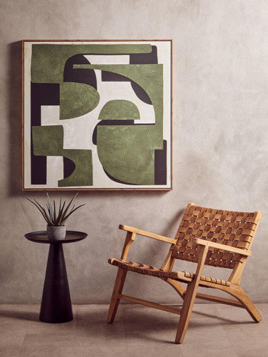 Orsina Astratto Hand-Painted Textured Abstract Canvas Wall Art