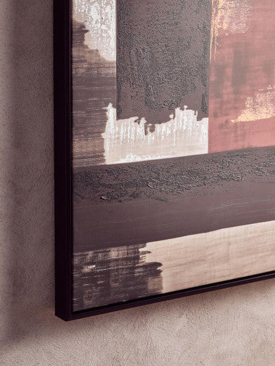 Orsina Astratto Geometric Abstract Canvas Wall Art - Set of 2
