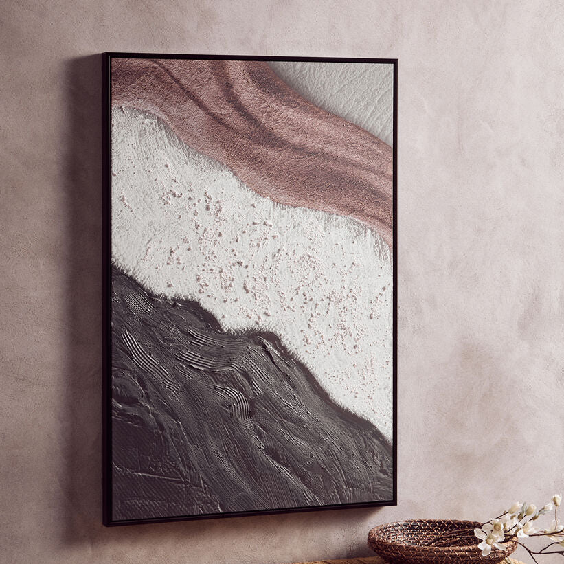 Orsina Astratto Textured Wall Art – Green & Gold Geometric Decor