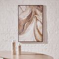 Orsina Nason Abstract Textured Wall Art – Black and Brown Minimalist