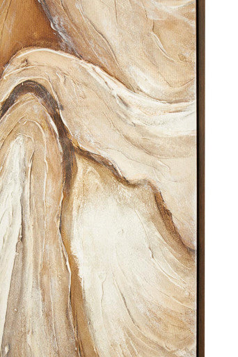 Orsina Nason Abstract Textured Wall Art – Black and Brown Minimalist