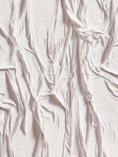 Orsina Astratto White Hand Painted Sculptural Fabric Wall Art