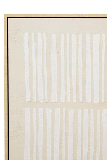 Orsina Astratto Monochrome Textured Canvas Wall Art | Black & Cream