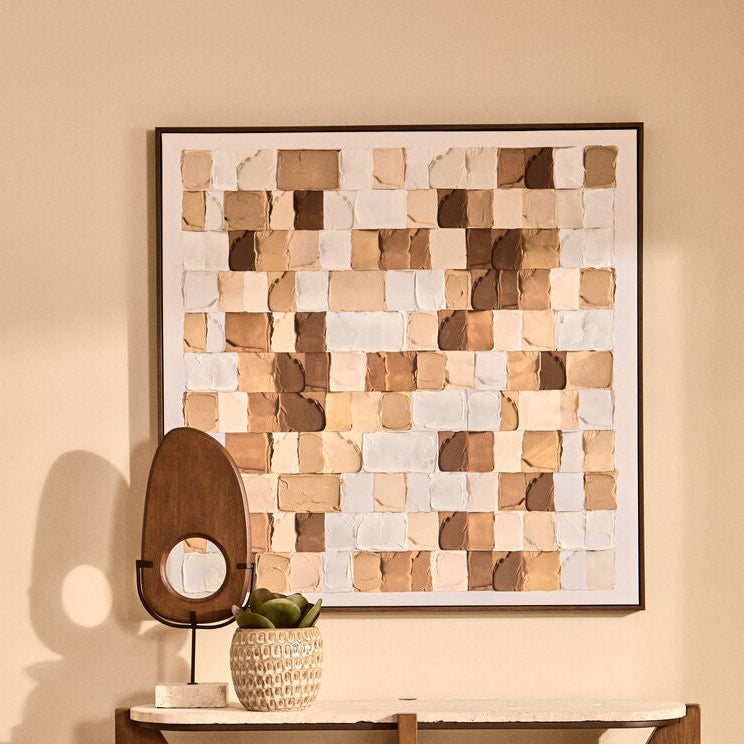 Orsina Astratto Textured Wall Art – Modern Neutral Minimalist Decor