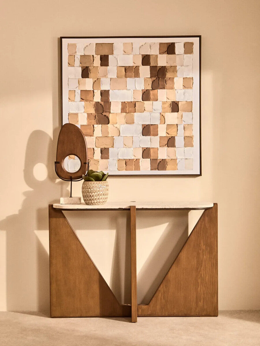 Orsina Astratto Textured Wall Art – Modern Neutral Minimalist Decor