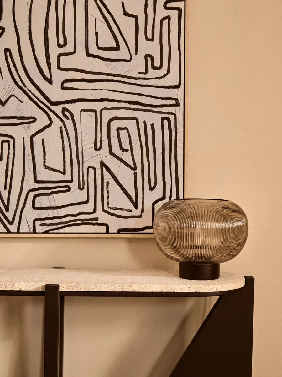 Orsina Astratto Abstract Black and Cream Textured Wall Art – Modern