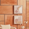 Orsina Astratto Natural Textured Wall Art – Set of 2 Modern Neutral Decor