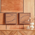 Orsina Astratto Textured Wall Art Set of 2 – Modern Brown & Black