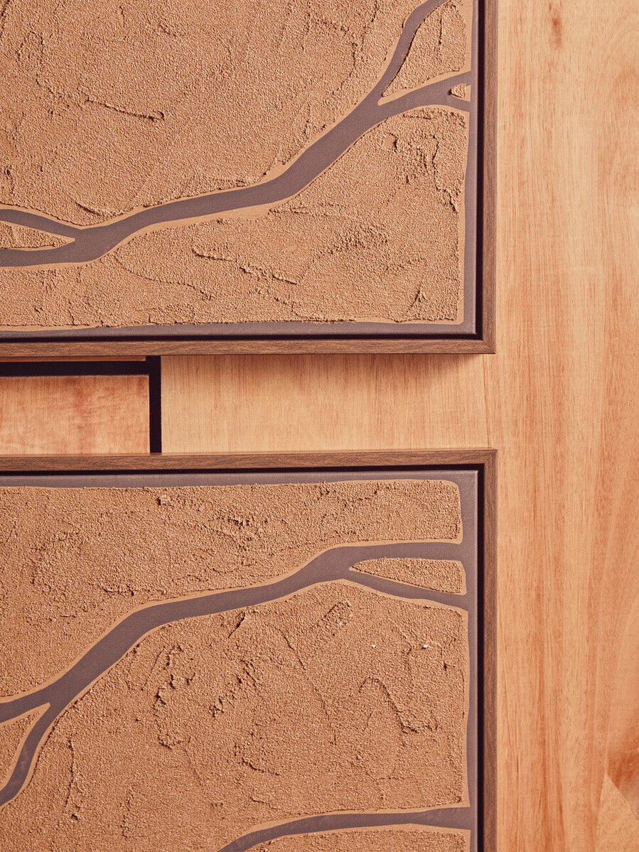 Orsina Astratto Textured Wall Art Set of 2 – Modern Brown & Black