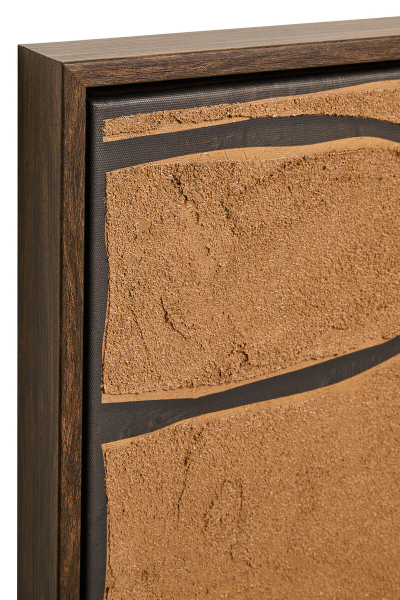 Orsina Astratto Textured Wall Art Set of 2 – Modern Brown & Black