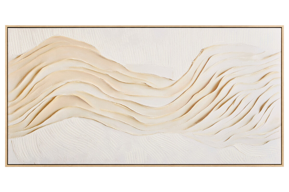 Astratto Cream Textured Wall Art | Modern Minimalist Decor by Orsina