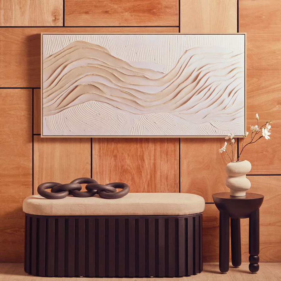 Astratto Cream Textured Wall Art | Modern Minimalist Decor by Orsina