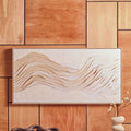 Astratto Cream Textured Wall Art | Modern Minimalist Decor by Orsina