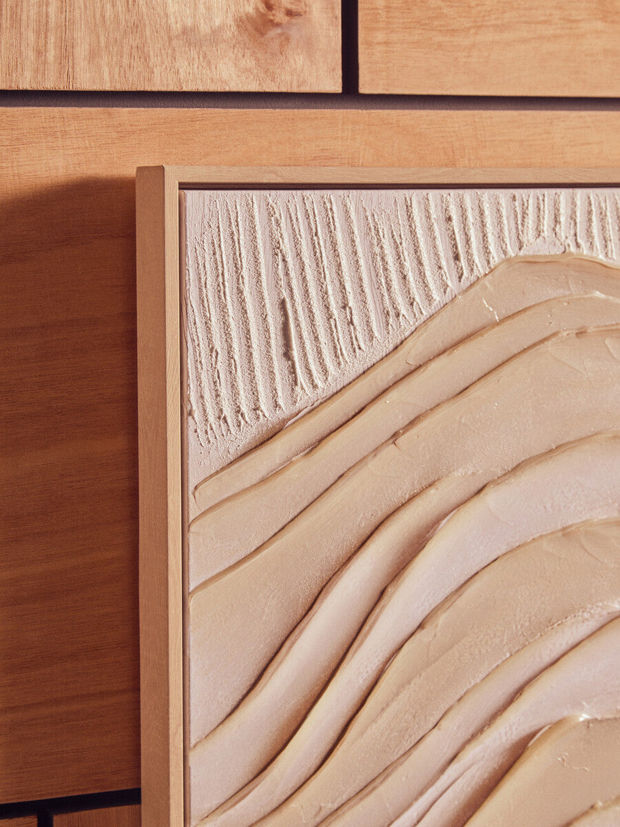 Astratto Cream Textured Wall Art | Modern Minimalist Decor by Orsina