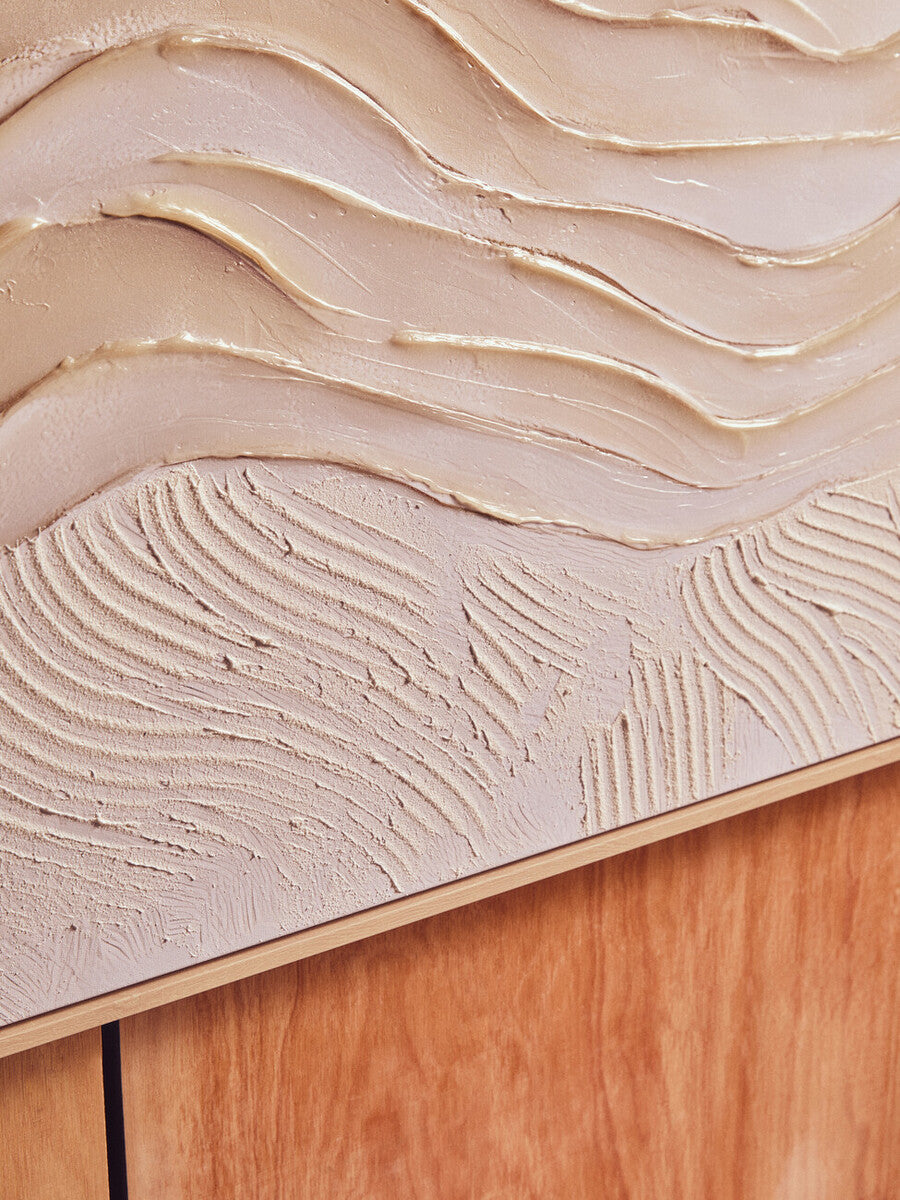 Astratto Cream Textured Wall Art | Modern Minimalist Decor by Orsina