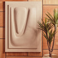 Orsina Astratto 3D Cream Wall Art – Modern Textured Sculptural Decor