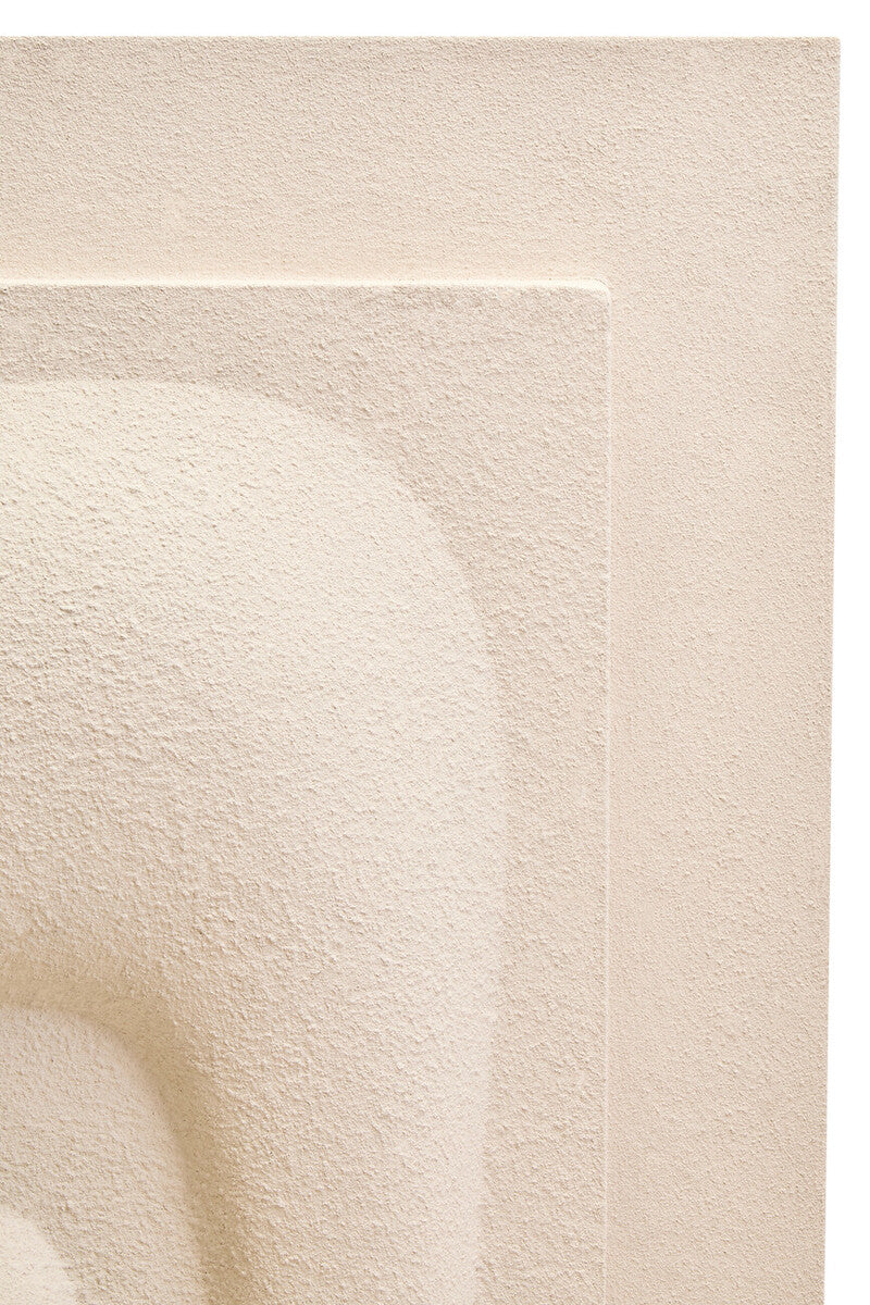 Orsina Astratto 3D Cream Wall Art – Modern Textured Sculptural Decor