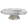 Orsina Salma Silver Lotus Leaf Cake Stand – Pedestal Dessert Display