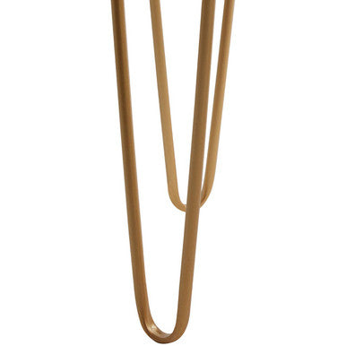 Orsina Avantis Mirrored Glass Side Tables - Set of 2 Gold Hairpin Legs