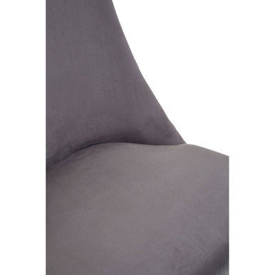 Orsina Kensington Townhouse Dark Grey Tufted Upholstered Dining Chair