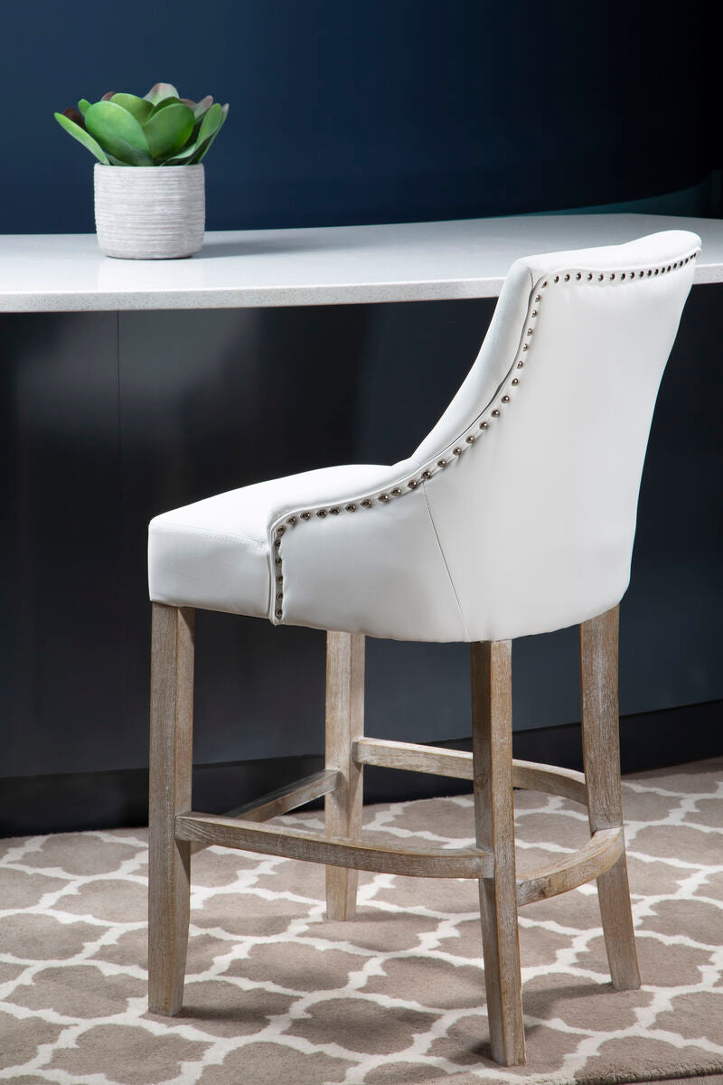Orsina Kensington Townhouse Ivory Bar Chair | Cushioned Kitchen Stool