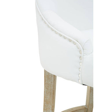 Orsina Kensington Townhouse Ivory Bar Chair | Cushioned Kitchen Stool