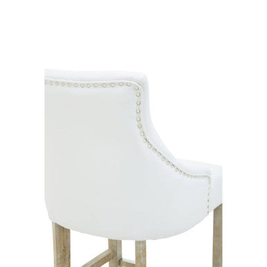 Orsina Kensington Townhouse Ivory Bar Chair | Cushioned Kitchen Stool