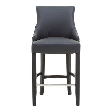 Orsina Kensington Townhouse Charcoal Leather Effect Bar Chair