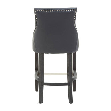 Orsina Kensington Townhouse Charcoal Leather Effect Bar Chair