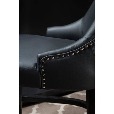 Orsina Kensington Townhouse Charcoal Leather Effect Bar Chair