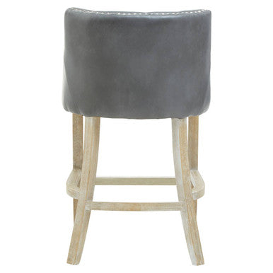 Orsina Kensington Townhouse Grey Hevea Wood Bar Chair | Counter Stool