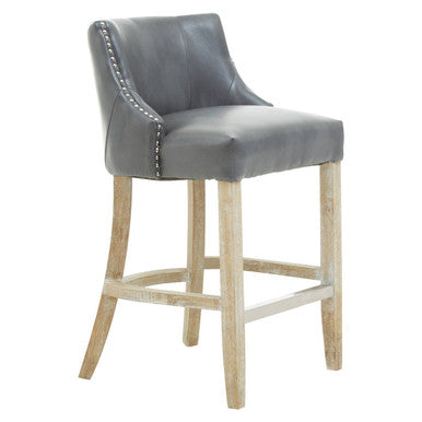 Orsina Kensington Townhouse Grey Hevea Wood Bar Chair | Counter Stool
