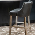 Orsina Kensington Townhouse Grey Hevea Wood Bar Chair | Counter Stool