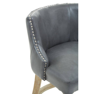 Orsina Kensington Townhouse Grey Hevea Wood Bar Chair | Counter Stool