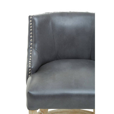 Orsina Kensington Townhouse Grey Hevea Wood Bar Chair | Counter Stool