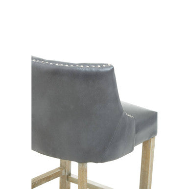 Orsina Kensington Townhouse Grey Hevea Wood Bar Chair | Counter Stool