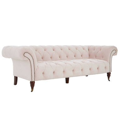 Orsina Suri 3-Seater Chesterfield Sofa - Blossom Velvet Fabric